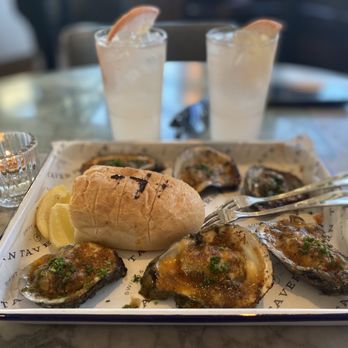 Swift Tavern - CHARGRILLED OYSTERS. Pretty darn good with crusty bread. - Bars Near Me - Chicago, Illinois Swift Tavern - CHARGRILLED OYSTERS. Pretty darn good with crusty bread. - Bars Near Me - Chicago, Illinois
