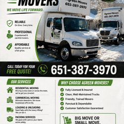 Agreen Movers - Flyer