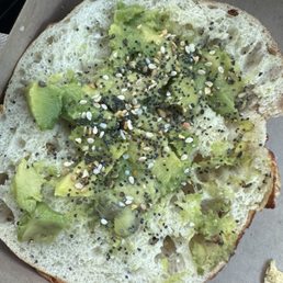 I ordered an avocado toast and this was the presentation and amount of avocado they put.Diff from web picture I ordered an avocado toast and this was the presentation and amount of avocado they put.Diff from web picture