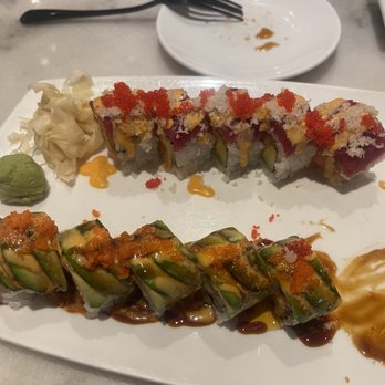 Sake Japanese Steakhouse - Red Hot Roll & the other roll I cannot remember the name - Japanese Near Me - Latham, New York Sake Japanese Steakhouse - Red Hot Roll & the other roll I cannot remember the name - Japanese Near Me - Latham, New York