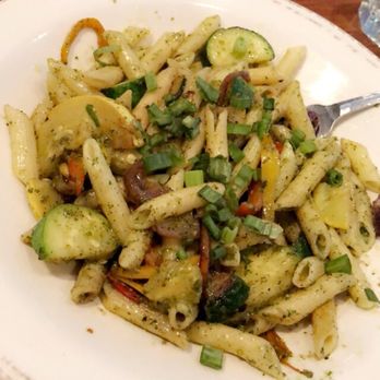 Rocky River Tap and Table - Penne pasta with roasted vegetables in a pesto sauce. - Bars Near Me - Granger, Indiana Rocky River Tap and Table - Penne pasta with roasted vegetables in a pesto sauce. - Bars Near Me - Granger, Indiana
