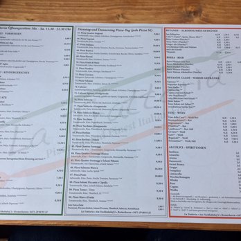 La Trattoria - Speisekarte - Stand: 07/2017 - Pizza Near Me - Bremerhaven, HB