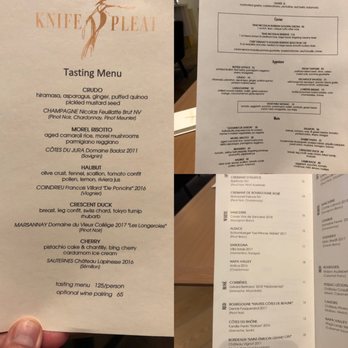Knife Pleat - Ala carte and tasting - French Near Me - Costa Mesa, California Knife Pleat - Ala carte and tasting - French Near Me - Costa Mesa, California