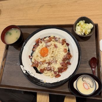 Tendon Kohaku - Carbonara Udon - Japanese Near Me - Bellevue, Washington