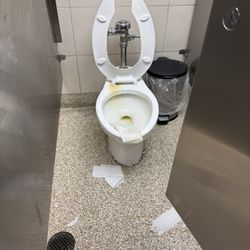 Filthy bathroom.