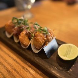 Crispy Dynamite Shrimp Tacos