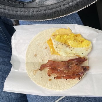 Dunkin' - Wake-Up Wrap - Sweet Black Pepper Bacon on half the tortilla - Donuts Near Me - Mechanicsville, Virginia Dunkin' - Wake-Up Wrap - Sweet Black Pepper Bacon on half the tortilla - Donuts Near Me - Mechanicsville, Virginia
