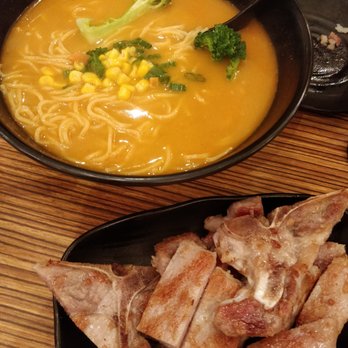 Shang Noodle House - a bowl of soup and a plate of broccoli - Chinese Near Me - New Westminster, British Columbia