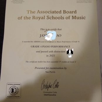 FA Music School - ABRSM passed with distinction ! - Musical Instruments & Teachers Near Me - San Jose, California FA Music School - ABRSM passed with distinction ! - Musical Instruments & Teachers Near Me - San Jose, California