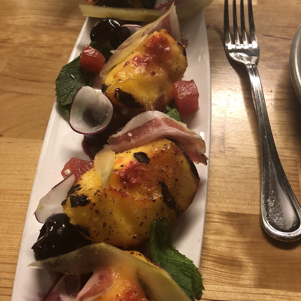 Handle - Grilled peaches! - New American Near Me - Park City, Utah Handle - Grilled peaches! - New American Near Me - Park City, Utah