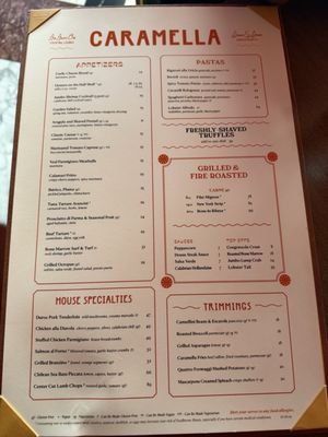 Menu photo 1 Caramella Italian Restaurant & Lounge Las Vegas, NV