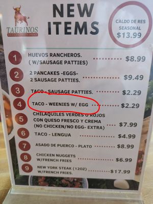 Menu photo 1 Taurino's Mexican Restaurant San Antonio, TX Menu photo 1 Taurino's Mexican Restaurant San Antonio, TX