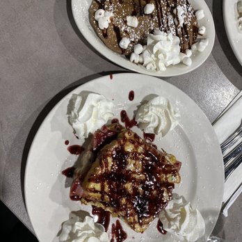 Jonny Cakes Cafe - Monte Cristo and Hot Chocolate pancake winter special - Breakfast & Brunch Near Me - Canton, Michigan Jonny Cakes Cafe - Monte Cristo and Hot Chocolate pancake winter special - Breakfast & Brunch Near Me - Canton, Michigan