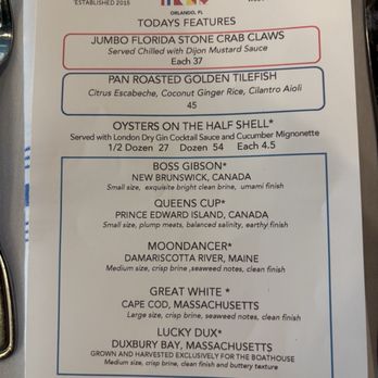The Boathouse - Menu - Seafood Near Me - Orlando, Florida The Boathouse - Menu - Seafood Near Me - Orlando, Florida