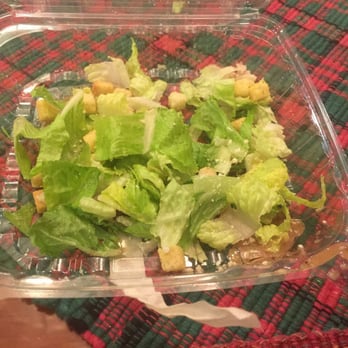 LaPorta's Pizzeria - My 6 dollar salad .It looks like it was picked out of the trash .Lettuce and crotons I'm shocked they are still in business !! - Pizza Near Me - Buffalo, New York