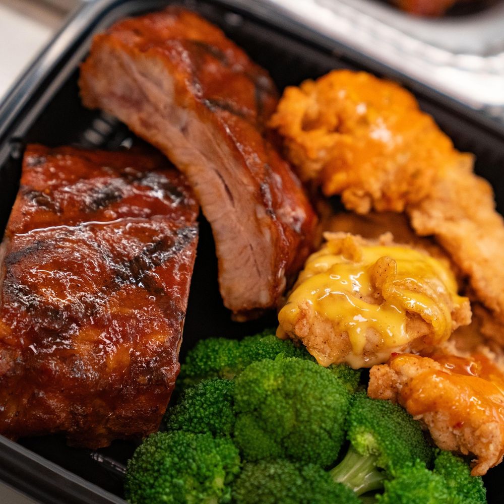 Golden Corral Buffet & Grill - I tend to go towards these menu items. (Photo from Golden Corral's Facebook page.) - Buffets Near Me - Modesto, California Golden Corral Buffet & Grill - I tend to go towards these menu items. (Photo from Golden Corral's Facebook page.) - Buffets Near Me - Modesto, California