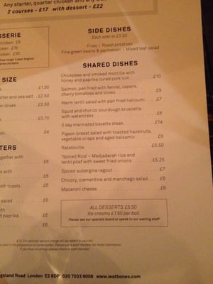 Menu photo 3 Bones London, XGL