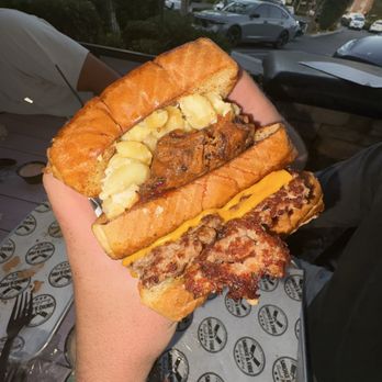 Smoke & Fire Social Eatery - The Stockburger - Barbeque Near Me - Riverside, California