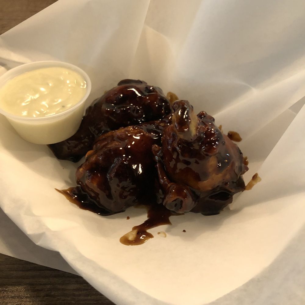 AJ's On Main - Teriyaki Wings - Great seasoning but cold at the bone - Barbeque Near Me - Grapevine, Texas AJ's On Main - Teriyaki Wings - Great seasoning but cold at the bone - Barbeque Near Me - Grapevine, Texas