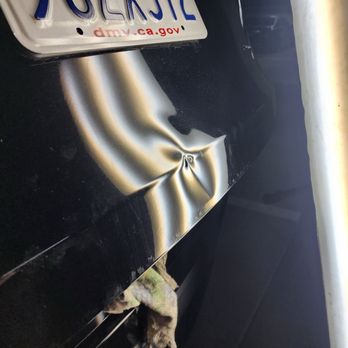 California Dent Co. Paintless Dent Removal - Before repair - Mobile Dent Repair Near Me - Tustin, California
