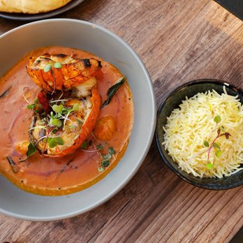 Saffron Modern Indian Dining - Lobster and Scallop Moilee - Indian Near Me - Milwaukee, Wisconsin Saffron Modern Indian Dining - Lobster and Scallop Moilee - Indian Near Me - Milwaukee, Wisconsin