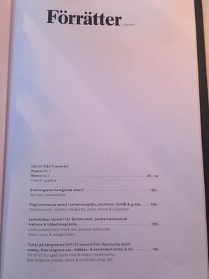 Menu photo 1 Svartengrens Stockholm, AB