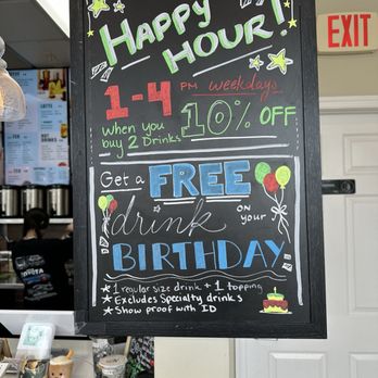 Ding Cafe - Happy Hour is ten percent off, but you must buy 2 teas. - Coffee & Tea Near Me - Rockville, Maryland