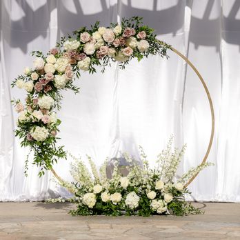 Violette's Flowers - The beautiful circle arch Celina dressed up. - Florists Near Me - San Gabriel, California Violette's Flowers - The beautiful circle arch Celina dressed up. - Florists Near Me - San Gabriel, California