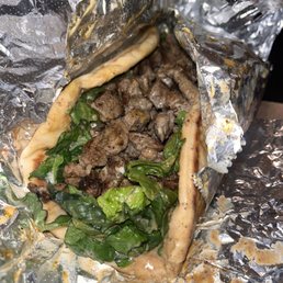 Shawarma Wrap with Steak and all the works Shawarma Wrap with Steak and all the works