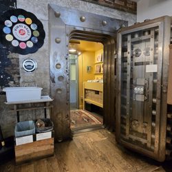 Lil's Café - Bank door leading to vinyls
