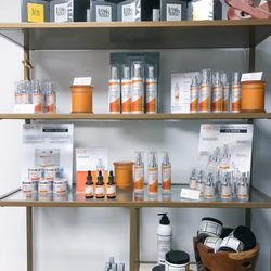 424 Cosmetic Dermatology - Inside office display. 424 Skincare now available on Amazon.