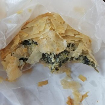 Zo Greek - Spanakopita (after I ate more than half of the piece) - Greek Near Me - Boston, Massachusetts Zo Greek - Spanakopita (after I ate more than half of the piece) - Greek Near Me - Boston, Massachusetts