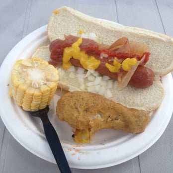 Nat Bailey Stadium - Hot dog, corn on the cob, and fried chicken~ - Stadiums & Arenas Near Me - Vancouver, British Columbia