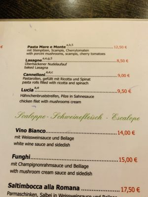 Menu photo 1 Da Lucia Berlin, BE
