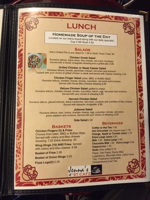 Menu photo 5 Jennas 4th Street Cafe Dunkirk, NY