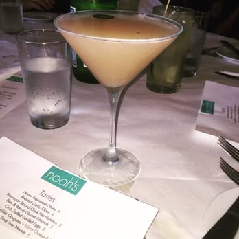 Noah's - Peach and jalapeño drink - delicious - New American Near Me - Greenport, New York Noah's - Peach and jalapeño drink - delicious - New American Near Me - Greenport, New York