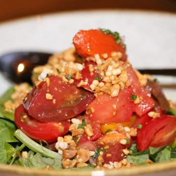 Yardbird - Florida Heirloom Tomatoes ($16): Toasted Peanut Hummus, Basil, Smoked Tomato Sorbet, Field Shoots, Crunchy Puffed Ca. Good! - Southern Near Me - Las Vegas, Nevada