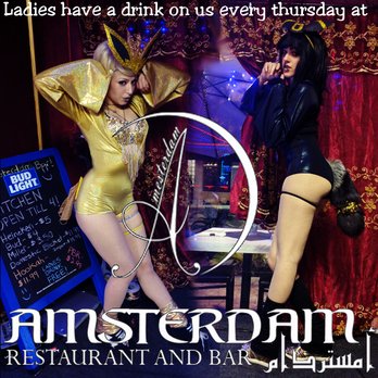 Amsterdam Bar & Restaurant - Thursday is not just another night at Amsterdam bar. Ladies enjoy free drinks all night in the presence of magical character dancers. - Hookah Bars Near Me - Hollywood, Florida