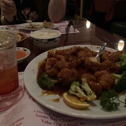 Orange chicken and Sherly temple!!! Orange chicken and Sherly temple!!!