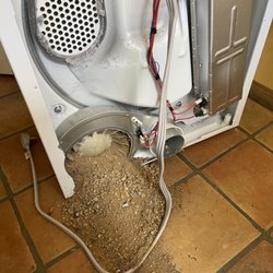 OS Appliance Repair - Mole try to make nest inside dryer. Put net outside of your dryer vent dear customers