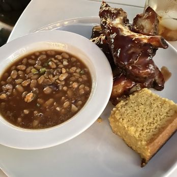 Southern Love - BBQ Ribs Plate w/ side of Baked Beans & complimentary piece of Cornbread - Southern Near Me - Honolulu, Hawaii Southern Love - BBQ Ribs Plate w/ side of Baked Beans & complimentary piece of Cornbread - Southern Near Me - Honolulu, Hawaii