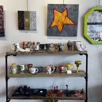 Framework Craft Coffee House - Rockstar Ceramics (local artist!) available for sale! - Coffee & Tea Near Me - Orlando, Florida