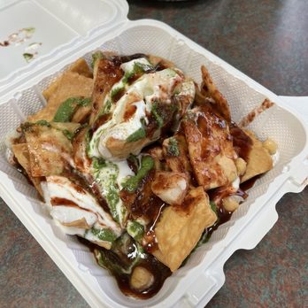 Mood Cafe - Samosa Chaat ($10.79 including tax) - Cafes Near Me - Philadelphia, Pennsylvania