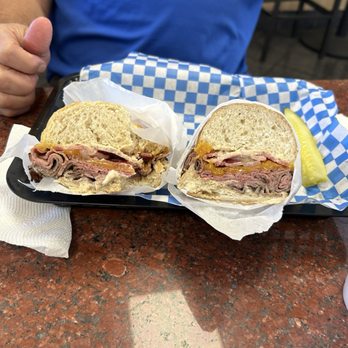 Big Belly Deli - Roast beef sandwich on French bread with bacon, pickles, and all the Fixins so yummy - Salad Near Me - Lodi, California Big Belly Deli - Roast beef sandwich on French bread with bacon, pickles, and all the Fixins so yummy - Salad Near Me - Lodi, California