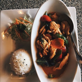 Thai Basil Leaf - Chicken Panang curry. Love how this place gives fair portions ! - Thai Near Me - Arlington, Texas Thai Basil Leaf - Chicken Panang curry. Love how this place gives fair portions ! - Thai Near Me - Arlington, Texas