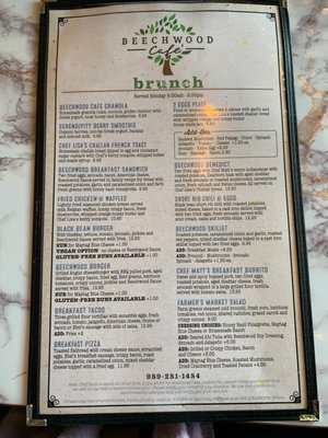 Menu photo 8 Beechwood Cafe Roscommon, MI
