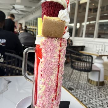 Sugar Factory - Strawberry cheese cake shake (: - American Near Me - Honolulu, Hawaii Sugar Factory - Strawberry cheese cake shake (: - American Near Me - Honolulu, Hawaii