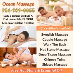 Ocean Massage - Walk-in & Appointment Welcome
