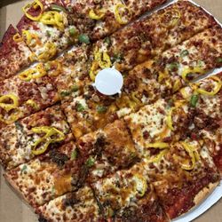 Coffee Junkiez Pizza Junkiez - Pizza with skimpy and missing toppings