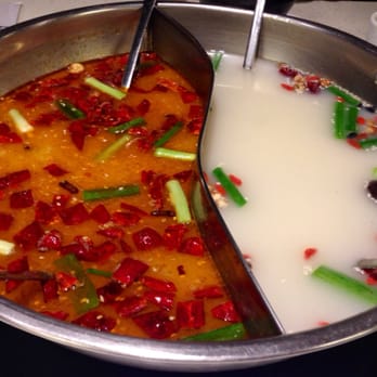 Happy Lamb Hot Pot - (Close UP) Ying Yang Soup Base!!! - Chinese Near Me - Flushing, New York Happy Lamb Hot Pot - (Close UP) Ying Yang Soup Base!!! - Chinese Near Me - Flushing, New York